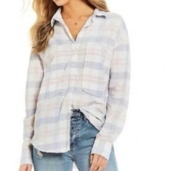 Free People | Loveland Plaid Button Up - Picture 1 of 5